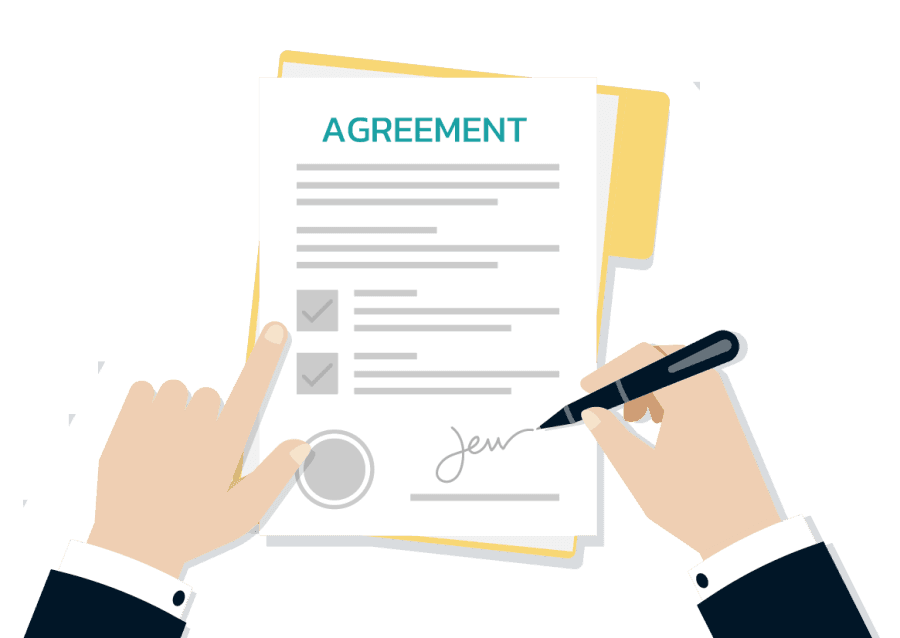 signing agreement